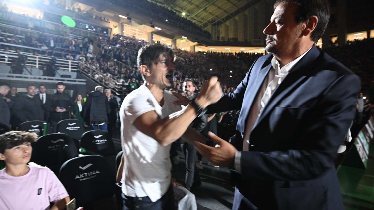 Στο ΟΑΚΑ για το Παναθηναϊκός - Μακάμπι ο Δ. Γιαννακόπουλος