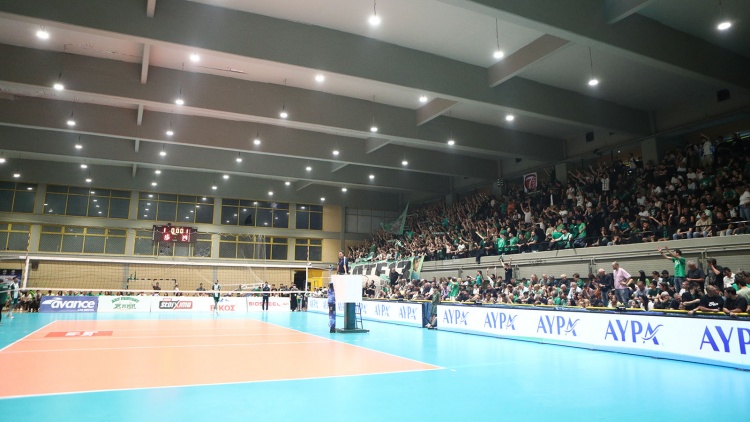 Αναβαθμίζεται το κλειστό του Μετς – Νέο τάραφλεξ, αποδυτήρια &amp; LED πίνακας από Παναθηναϊκό και Περιφέρεια