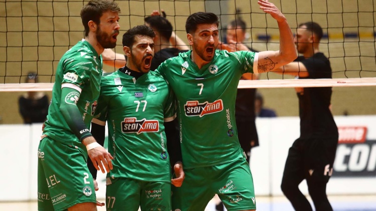 Παναθηναϊκός - ΠΑΟΚ: Δύο σετ μακριά από μία ακόμη «κούπα» το «τριφύλλι»