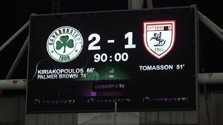 Τα highlights της ανατροπής του Παναθηναϊκού κόντρα στη Σάμσουνσπορ (vid)