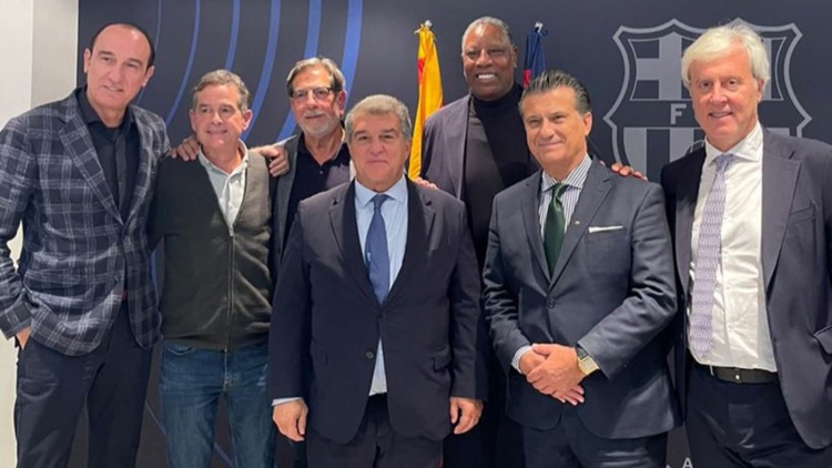 Είδαν μαζί το Μπαρτσελόνα - Παναθηναϊκός οι Παρθενόπουλος και Λαπόρτα (pics)