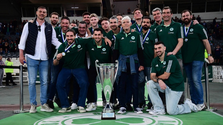 Αποθέωση για τους πρωταθλητές του βόλεϋ στο ΟΑΚΑ (vid)