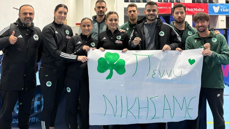 Οι ομάδες πινγκ πονγκ του Παναθηναϊκού αφιέρωσαν τις νίκες τους στην Πέννυ Ρόγκα