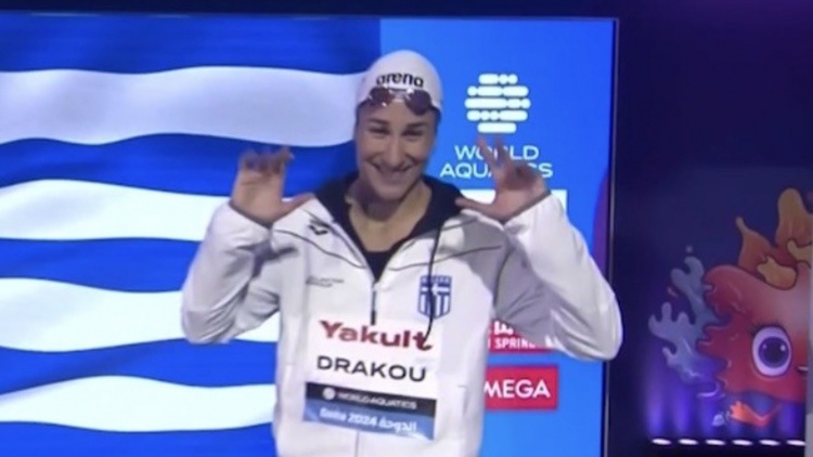 Ασημένιο μετάλλιο η Νόρα Δράκου στα 50μ. ύπτιο!