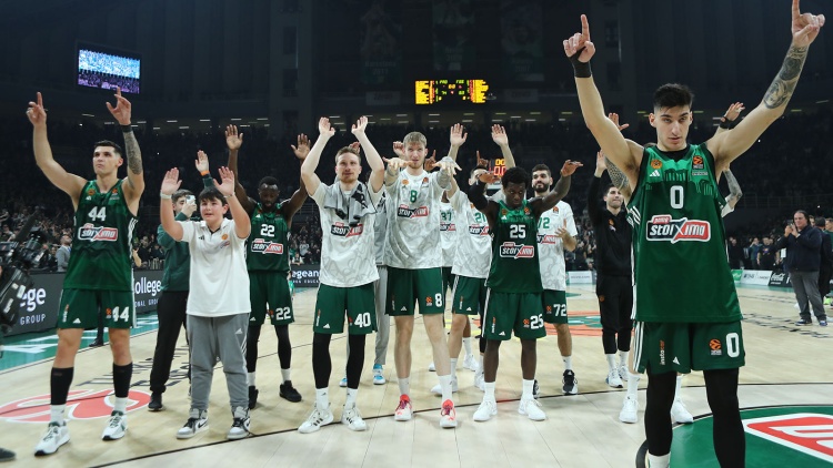 Euroleague: Στην τρίτη θέση της βαθμολογίας ο Παναθηναϊκός