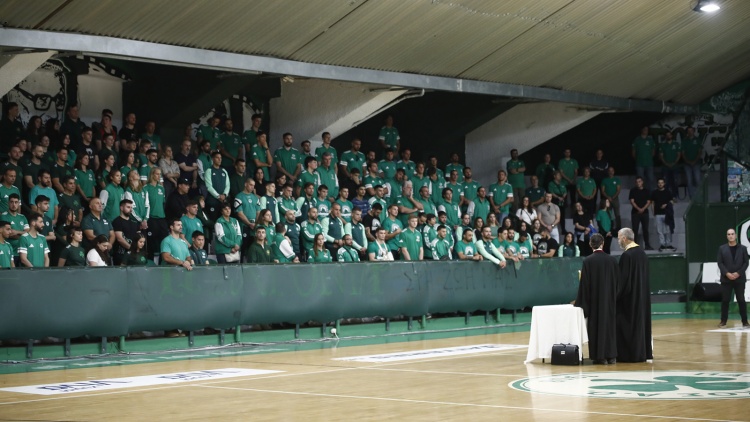 Αγιασμός και συνέντευξη Τύπου στον Παναθηναϊκό Α.Ο.