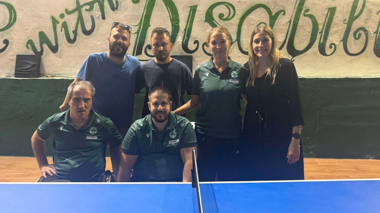 Πρεμιέρα για το τμήμα πινγκ πονγκ ΑμεΑ του Παναθηναϊκού