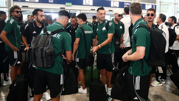 Ο Παναθηναϊκός πέταξε για Αυστρία (pics)