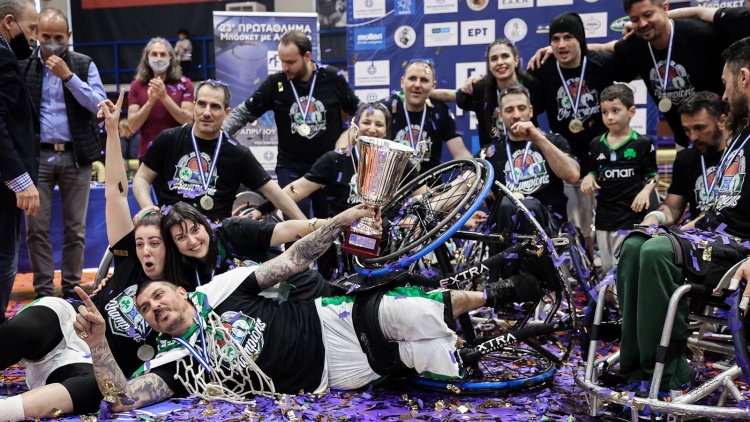 Πρωταθλητής Ελλάδος για πρώτη φορά στο μπάσκετ με αμαξίδιο ο Παναθηναϊκός!