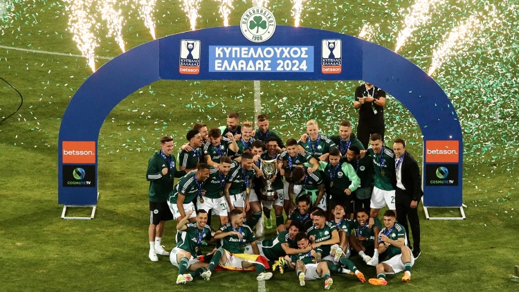 Η απονομή και οι πανηγυρισμοί για το 20ό Κύπελλο του Παναθηναϊκού (vid)