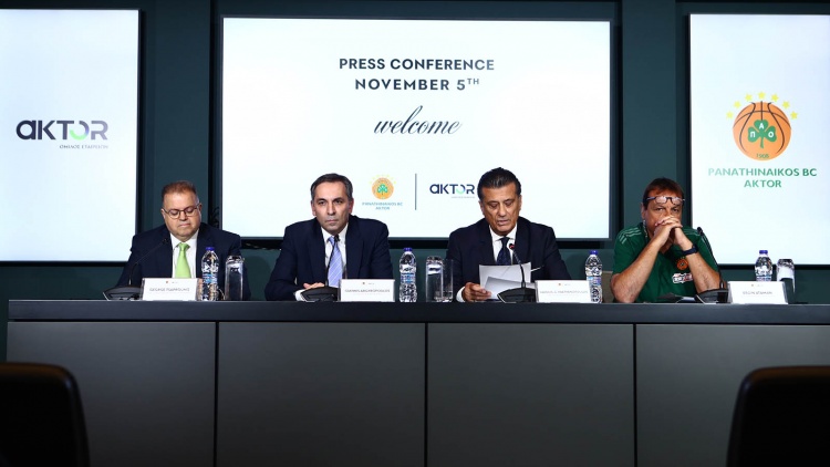 Ανανέωση της συνεργασίας του Παναθηναϊκού με τον Όμιλο AKTOR