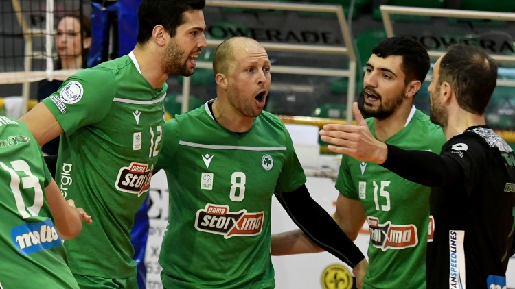 Κάθετα αντίθετος με το ενδεχόμενο πρόωρης διακοπής της Volley League o Παναθηναϊκός