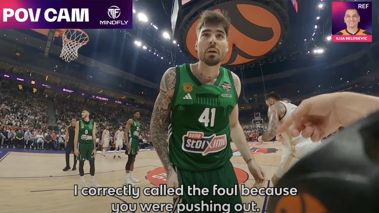 Ο τελικός της Euroleague από τις κάμερες των διαιτητών (vid)